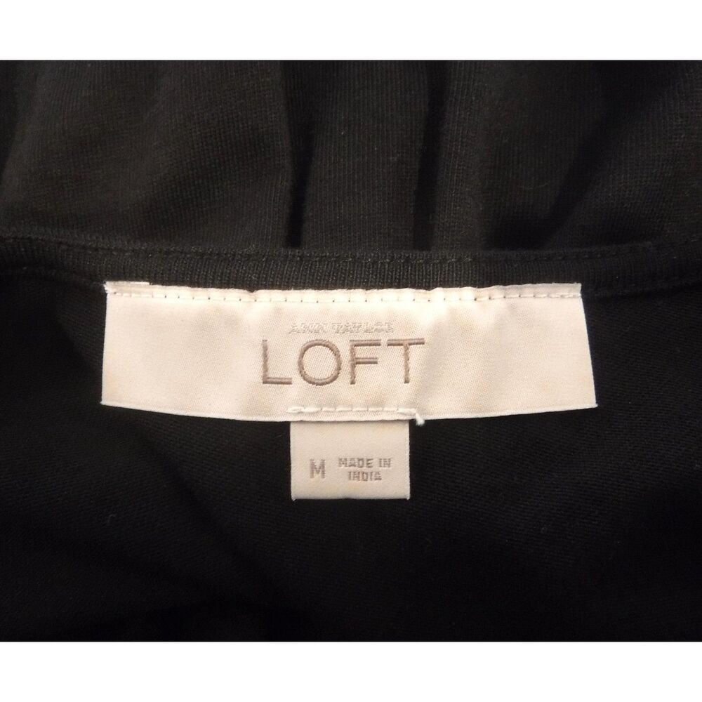 Loft Woman's Dress Black Sleeveless Size Med - Picture 4 of 4